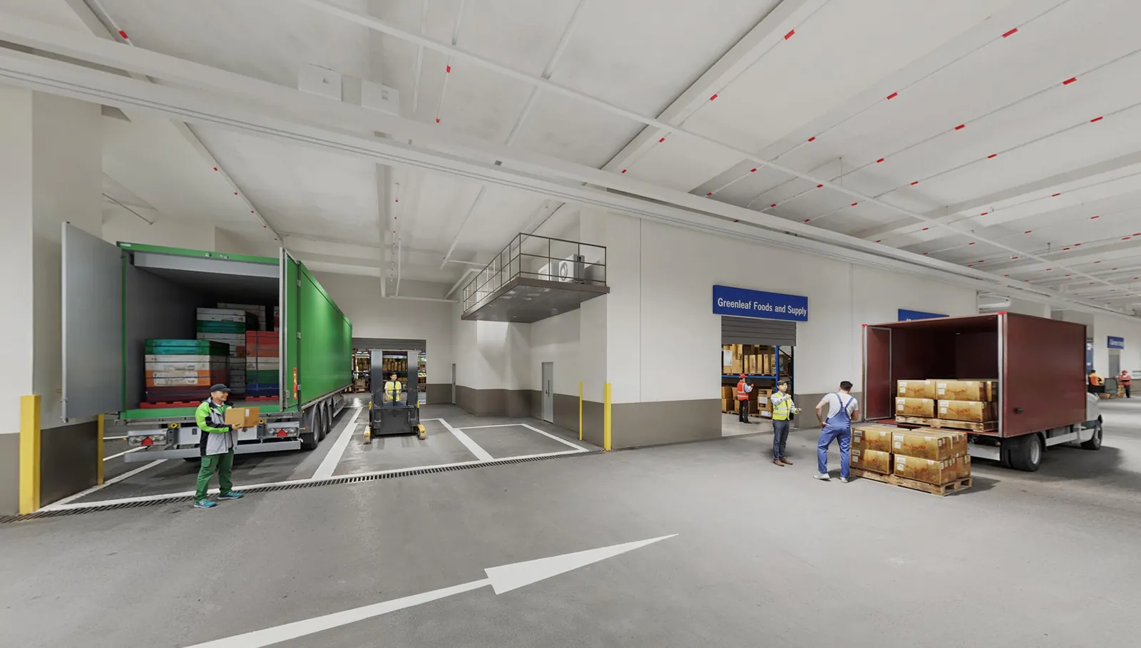 Artist's impression of the common loading bays