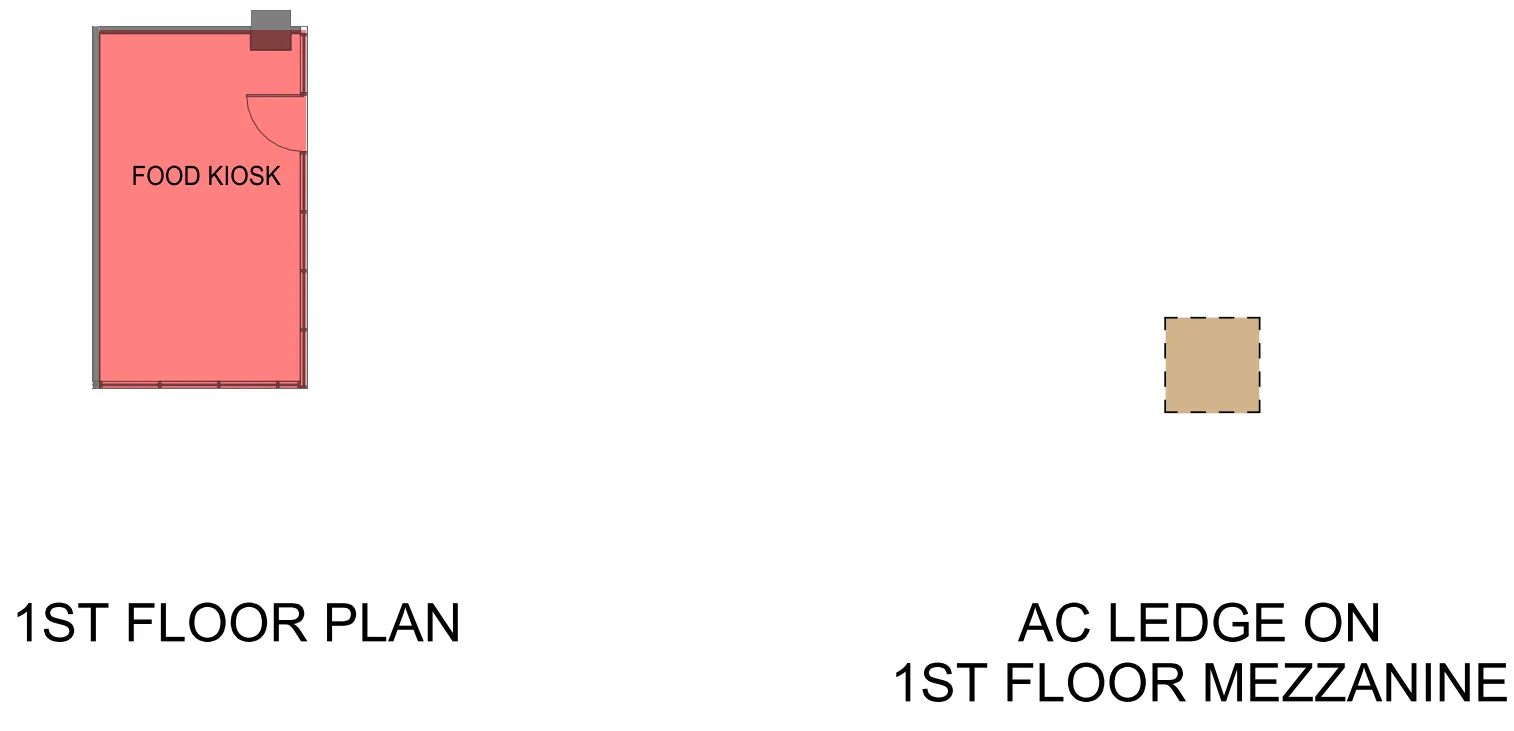 Gourmet Xchange food kiosk layout