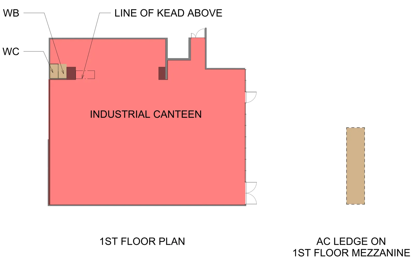 Gourmet Xchange industrial canteen layout