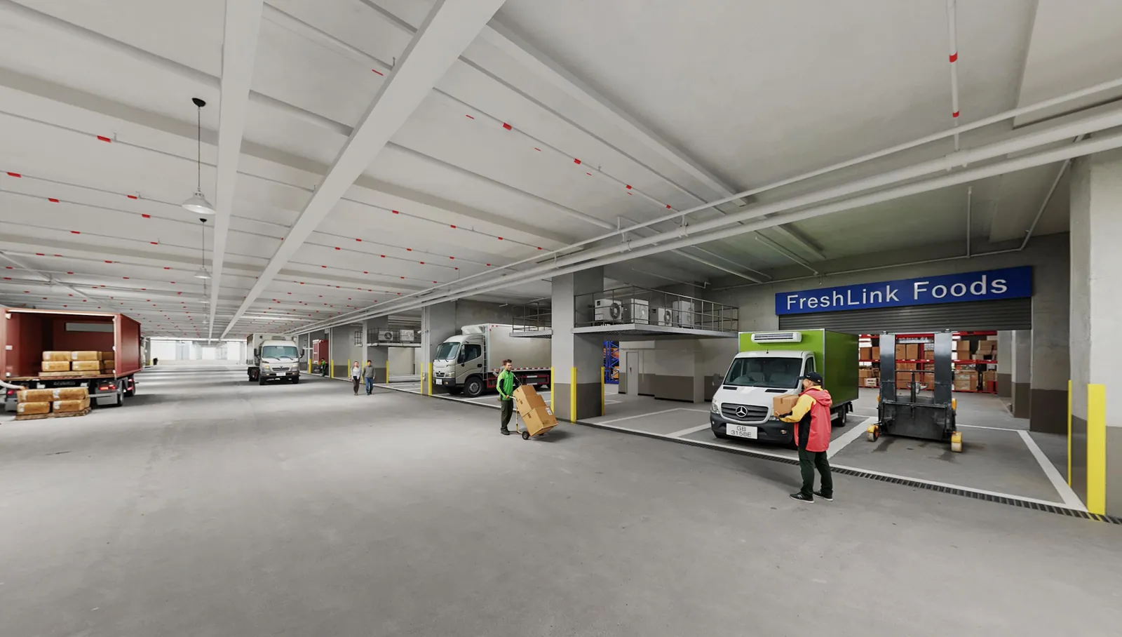 Artist's impression of the loading deck