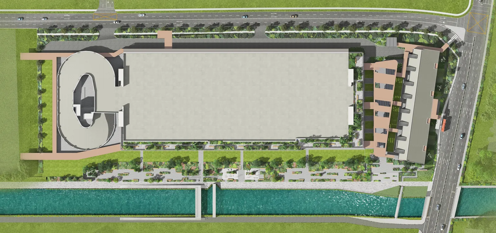 Gourmet Xchange key plan aerial view